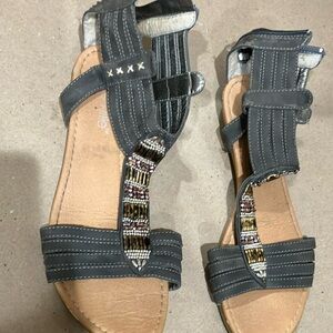 Grey sandals